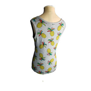 Hannah Andersson Gray with Pineapple Print Organic Cotton Size Small
